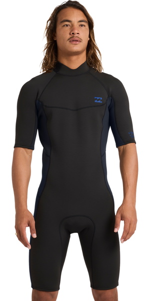 2026 Billabong Mens Absolute 2mm Back Zip Shorty Wetsuit 24AW251601 - Ocean